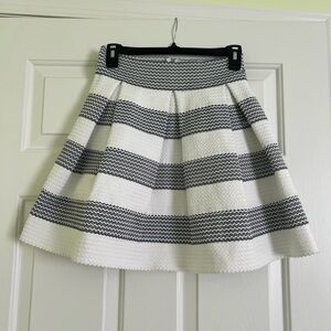 Charlotte Russe Black and White A-Line Skirt